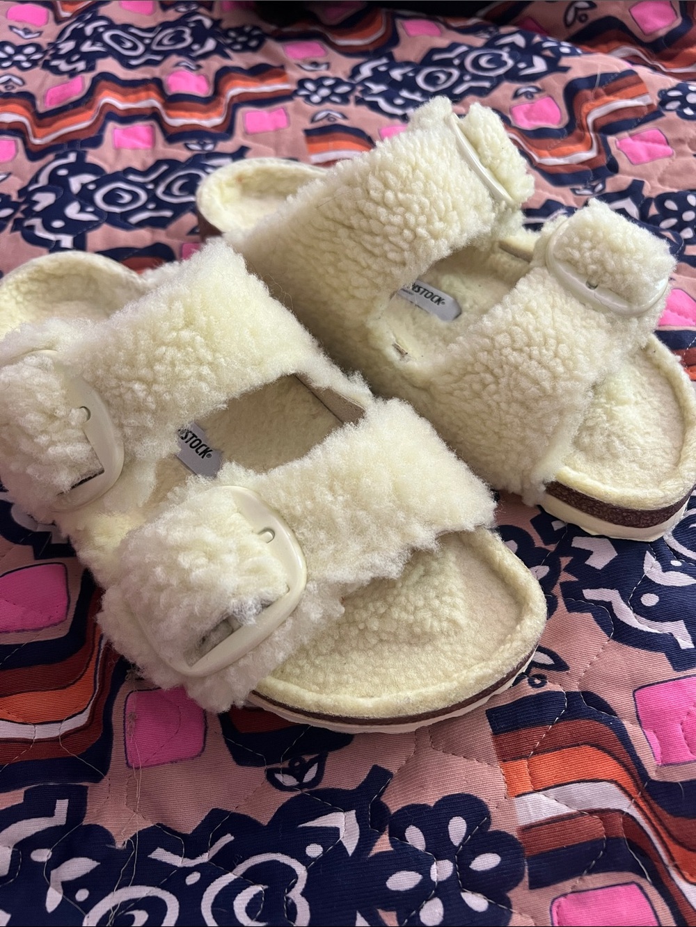 Birkenstock Shearling Arizona Sandals